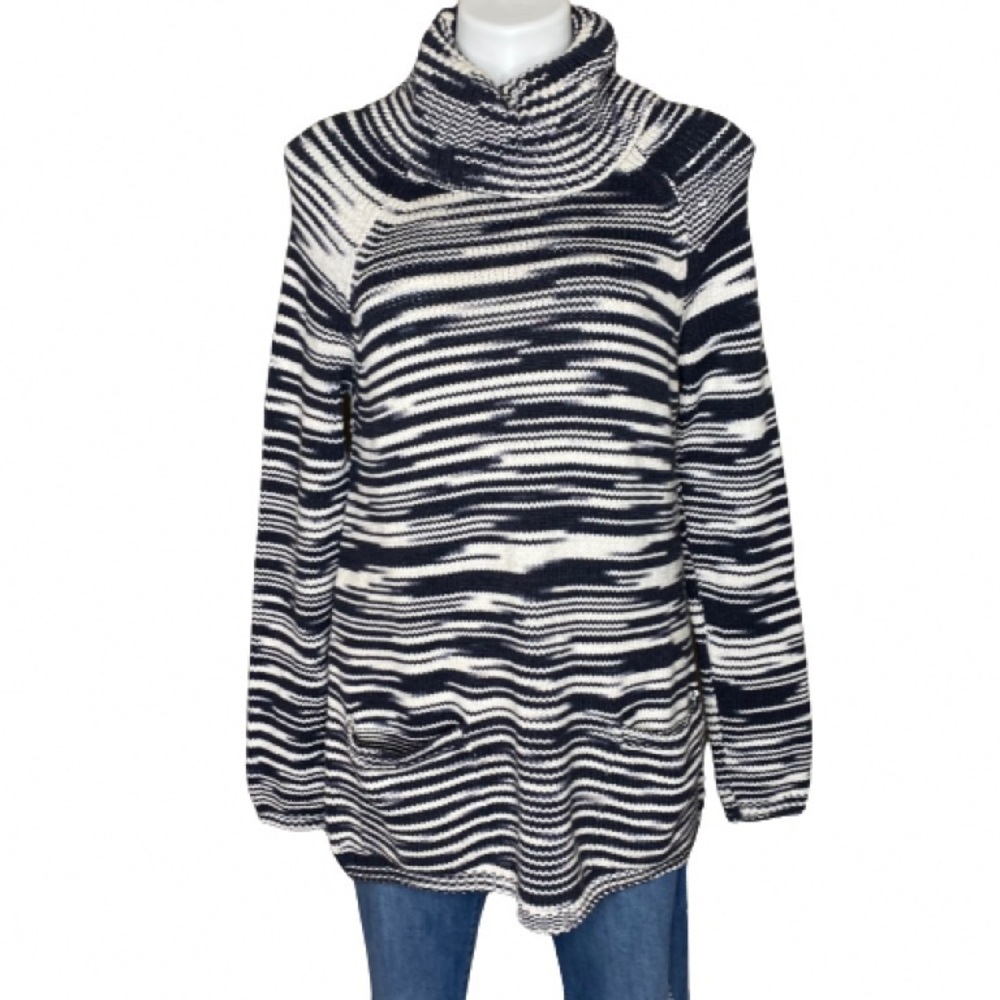 Lucky Brand Marled Knit Cowl Neck Tunic